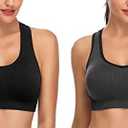 MIRITY Women Racerback Sports Bras - High Impact Workout Gym Activewear Bra, size 2XL