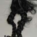 Long Black Braided Costume Wig Black Pigtails Wig 27.5'' Synthetic Hair + Net Cap for Women Halloween Daily