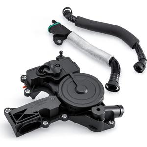 PCV Valve Engine Crankcase Vent Valve Oil Separator with Breather Hose Kit Compatible with Audi A3, A4, A5, Q5, TT, VW Beetle,CC, Golf, Passat, Tiguan Replacement 06H103495B