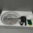 Nutrichef 4L Electric Frying Pan & 4L Steamer | Multifunctional Portable 1000W Non-Stick Pot for Cooking | Durable Heat Safe Handle | Touch Control Panel | Includes a Spatula | Black