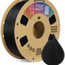 OVERTURE PLA Filament 1.75mm, Neatly Wound 3D Printer Filament 1kg Spool (2.2lbs), Dimensional Accuracy +/- 0.02 mm, Fit Most FDM 3D Printers (Black 1-Pack)