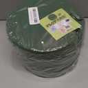 Pack of 4 FLOFARE Round Floral Foam Blocks for Fresh and Artificial Flowers, Each (8" X 1.5"), Dry & Wet Green Flower Foam for Flower Arrangements and Florist Supplies