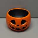 Halloween Candy Bowl Animated Pumpkin Candy Holder with Moving Skeleton Hand Creepy Sound and Red Eyes for Halloween Decorations Indoors and Trick or Treats