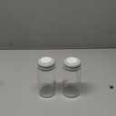 COMI Wide Neck Glass Breastmilk Collection n Storage Bottle, 6oz with Screw Ring Sealing Disk; Re-markable Sealing Disc. BPA Free, Fits Breast Pumps & Nipples (2 Pack Gray Lids)