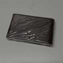 Stainless Steel Leather Business Card Holder - Magnetic Case, Suitable for Business, ID & Credit Cards (Brown)