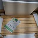 Solid Pine Wire Shelf Covers, 12" D x 22" L, Tool-Free Pantry Rack, 22" Length