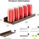 upsimples 6 Pack Wooden Floating Shelves, Wall Storage Decor Shelf for Bathroom, Bedroom, Living Room, Kitchen, Office and Laundry Room, Wall Mounted Display Hanging Shelf, Brown