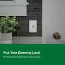 Lutron Ariadni/Toggler LED+ Dimmer Light Switch for Dimmable LED, Halogen and Incandescent Dimmer Switch, 150W, Single-Pole/3-Way, AYCL-153P-WH, White