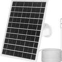 6W Solar Panel for Security Camera, Compatible with Arlo Essential 2K Outdoor(2nd Gen)/Essential XL Camera(2nd Gen)/Essential Spotlight (1Pack)