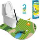 Funny Mini Golf Gag Gifts for Men Golfer, Toilet Golf Bathroom Game for Adults, Unique Birthday Gifts for Dad from Daughter Son, Fun White Elephant Gift Idea for Brother, Husband, Boys, Boyfriend,Him