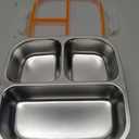 Alphatool 2 Pcs Portable Stainless Steel Snack Containers for Kids