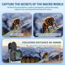 90mm Macro Lens for Smartphone, 10X Phone Lens for iPhone & Android