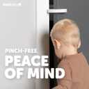 Jool Baby Door Pinch Guards (6 Pack) Slam Preventer Babyproof Doors to Avoid Pinched Fingers & Door Slamming, Keep Pets from Getting Locked in