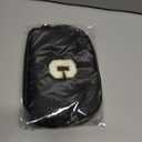 Graduation Gifts for Him - Crossbody Bag for Men, Sling Bag / Waist Pack for Travel & Sports, Initial White L, Black