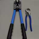 Battery Cable Lug Crimping Tool, Wire Crimper Tool with Cable Cutter for AWG 10-1/0 Electrical Lug Crimper, Heavy Duty Wire Lugs, Battery Terminal, Copper Lugs