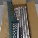 Artificial Turf Rake with Adjustable Steel Handle from 32 to 61 Inch, Durable Artificial Grass Rake, Turf Brush for Cleaning pet Hair, Large Fallen Leaves and Dead Grass from Artificial Turf