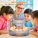 12 Egg Incubators for Hatching Eggs, Automatic Egg Turning & Humidity Control Intelligent Temp Eggs Candler for Chicken Quail Duck etc. Eggs, Suit for Beginner Backyard Hobbyist Students Education