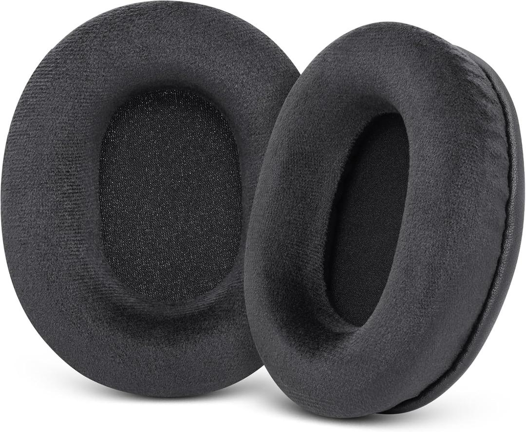 Replacement for Sony MDR 7506 Earpad Cushions, Noise Isolation Over Ear Headphone Pads for Sony MDR-7506 V6 V7 CD900ST, Soft Velour and Memory Foam (Black)
