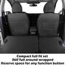 HKZ HRV Seat Covers Custom Fit for Honda HR-V 2023 2024 2025 2026 2027 EX-L Leather Car Seat Protector Cushion, 5 Seats Full Set, Black