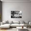 ZXHYWYM Black and White Wall Art Forest Big Tree Painting Nature Landscape Canvas Prints Modern Artwork for Living Room Office Bedroom Framed(3, (24.00" x 36.00"))