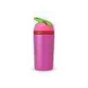 Owala Kids Flip Insulated Stainless-Steel Water Bottle with Straw and Locking Lid, 14-Ounce, (Pink)