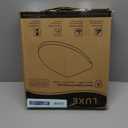 LUXE TS1008R Round Comfort Fit Toilet Seat with Slow Close, Quick Release Hinges, and Non-Slip Bumpers (White)