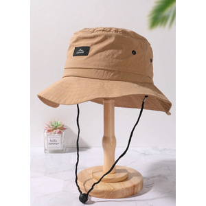 Spring/Summer Outdoor Fishing, Hiking & Camping Sun Hat, Unisex Wide Brim Breathable Mesh Bucket Hat, Foldable With Windproof Strap Men's Sun Hat Summer Hat, Suitable For Summer Outdoor Activities Such As Hiking And Fishing