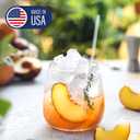 500 Count Individually Wrapped Clear Plastic Drinking Straws | 10.23" Long x 0.24" Diameter | Disposable Straws Plastic for Everyday Use | Made in USA