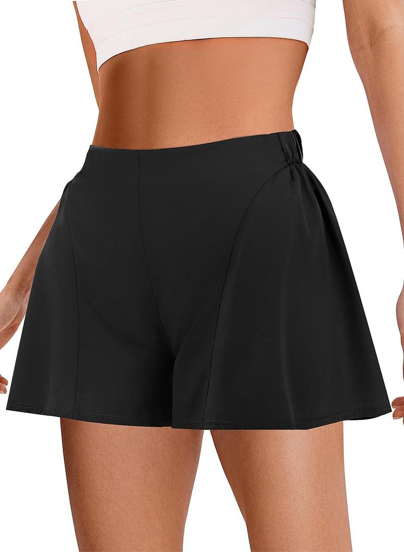 MIHOLL Workout Shorts for Women Athletic Flowy Trendy Summer Casual 2 in 1 Elastic Shorts with Pocket MIHOLL Workout Shorts for Women Athletic Flowy Trendy Summer Casual 2 in 1 Elastic Shorts with Pocket