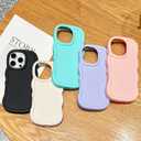 Slim Fit Case for iPhone 11 Pro 5.8-Inch, Wave Frame, Cute Soft TPU Thin Protective Phone Cover for Women, Light Purple