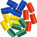 Trouble Board Game Replacement Parts - 16 Piece Set (Red, Green, Blue, Yellow) - Movers, Pawns & Pegs