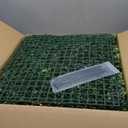 Grass Wall Panels, 20"x20" 8pcs Artificial Grass Backdrop Wall with Tropical Leaves, UV-Anti Faux Greenery Plant Boxwood Panels for Privacy Fence Screen, Green Wall Decor for Outdoor Indoor