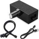 4-Pin 12v PWM Fan Controller with USB-C Power Supply and 4-Pin 3-Channel Splitter HUB Pwm Fan Speed Controller 15-18w, 1.2-1.5A Output, Compatible with CPU/Chassis Fans