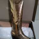 Franco Sarto Women's Billie Knee High Fashion Cowboy Boot ( 8.5 Men, Brown)
