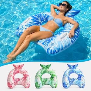 Pool Floats for Adults 3 Pack, Inflatable Pool Float Chairs