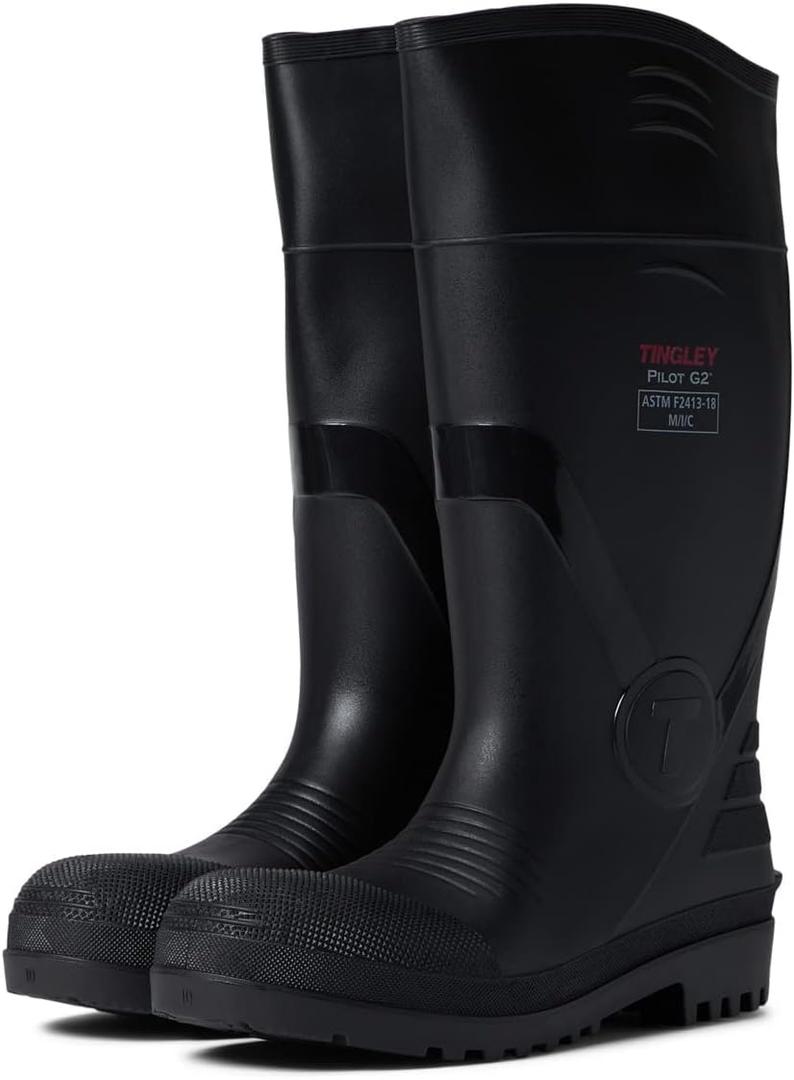 Tingley Pilot G2 Knee Boot, Black (12 Women/10 Men)