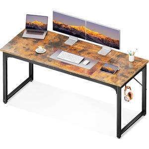 Coleshome 63 Inch Computer Desk, Modern Simple Style Desk for Home Office, Study Student Writing Desk, Vintage