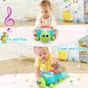 Musical Turtle Baby Toys 6 to 12 Months, Infant Light up Music Toys Tummy Time Development, Crawling Toy for 7 8 9 10+ Month Old, Easter Christmas for Babies 4 5 6 12 Month Boy Girl