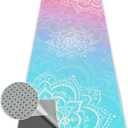 Yoga Towel,Absorbent Yoga Mat Towel for Hot Yoga Non Slip,Stylish Prints,Ideal for Workouts,Hot Yoga,Bikram,Pilates Equipment,72 x 27 in,Gradient Mandala