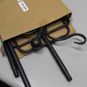 76 Inch Adjustable Double Shepherds Hooks for Outdoor Heavy Duty, Two Sided Garden Bird Feeder Pole for Hanging Plant Baskets, Solar Lights, Weddings Decor