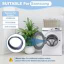 Upgrade WF45T6000AW/A5 Door Seal for Samsung Front Loader Door Seal DC64-03788A X 006 AP6884238 diaphragm Fit WF45R6300AW/US WF45R6100AW/US WF45T6200AW/US WF45B6300AW WF45A6400 WF46BB670 WF50A860