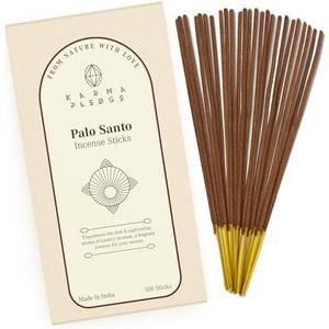 Palo Santo Incense Sticks, Organic Hand Dipped 85 Sticks with Natural Herbs & Aromatic Ingredients, Burn Time 45 to 60 Minutes, Incense for Positivity, Yoga, Meditation, Relaxation, Spiritual Gift