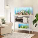 APPOLYN 40-50 Gal 3-Tier Aquarium Stand Fish Tank Stand, White