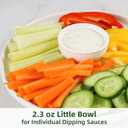 2.3 oz Mini Bowls, Set of 6 Small Bowls for Sauces Dippings Charcuterie Snacks Condiments, White