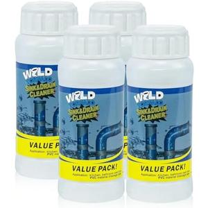 2Pcs Wild Tornado Pipe Dredge, Powerful Sink and Drain Cleaner Powder, Quick Foaming Drain Cleaner for Kitchen, Bathroom & Toilet Pipes