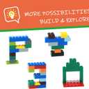 310-Piece Building Blocks Set, Creative Classic Bulk Bricks Toy, Transparent Panel Bricks Baseplate, Compatible with All Major Brands
