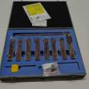 Accusize Industrial Tools 3/4" 9 Pieces/Set, Indexable Carbide Turning Tools and Boring Bar, 2988-0034