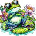 Jigfoxy Wooden Puzzle for Adults, Leisurely Frog Wooden Jigsaw Puzzles for Adult, Unique Animal Shape Wood Cut Puzzles, Christmas Thanksgiving Gifts for Friends Family (M-11.4 * 10.6in-170pcs)