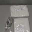 Xiomot Tulle Backdrop Curtain with Lights String 10FT X 8FT Ivory Sheer Tulle Backdrop Curtains for Wedding Birthday Party Reception Photo Booth Background Decorations (2 Panels 5x8FT)