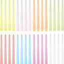 MTLEE 32 Pcs Long Taper Candlestick Bulk 10 Inch Colorful Tapered Candle Smokeless Unscented Candlestick Paraffin Wax with Cotton Wick for Dinner Wedding Party Church Home Decor (Macaron)